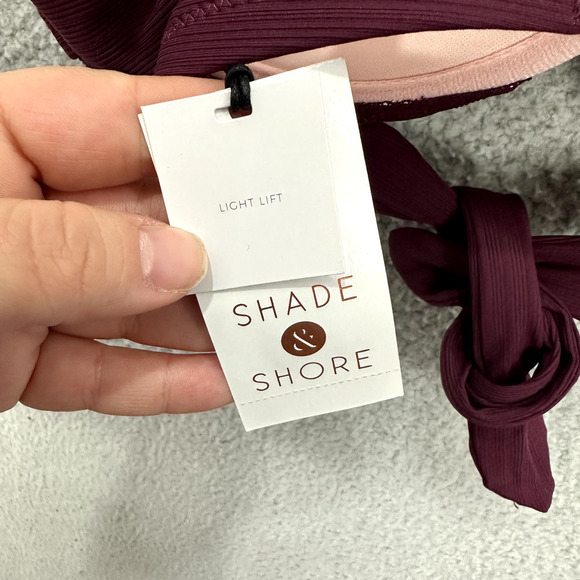 Shade & Short Bikini Top Womens 36DD Purple Light Lift Padded Beach Pool Vacay - Picture 3 of 6